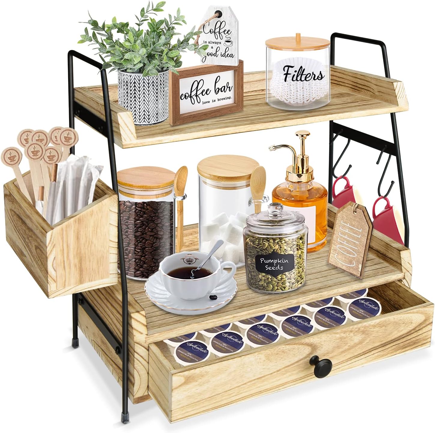 Megsooul Coffee Station Organizer