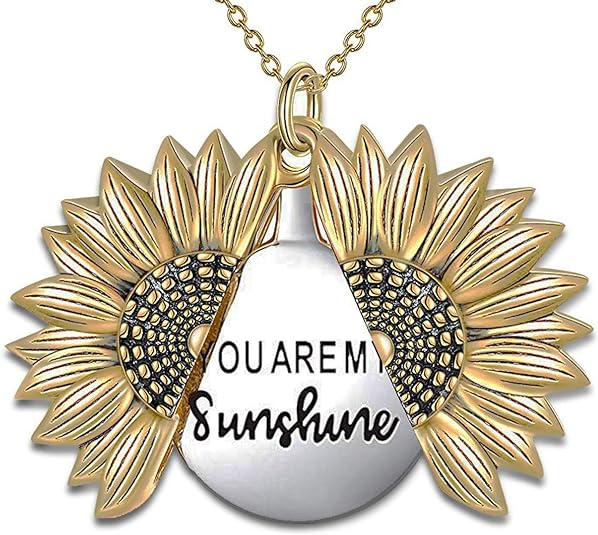 Sunflower Locket with Message